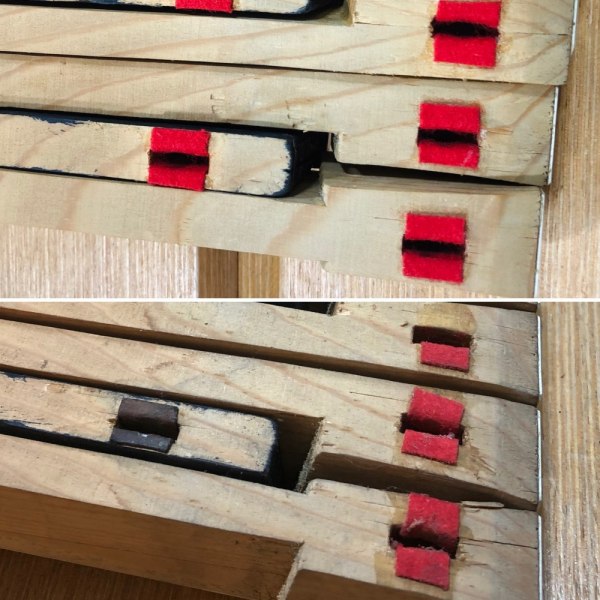 izmjena prednjeg garnirunga oblagajuceg filca na tipkama klavira glazbala jantolek